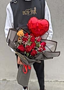 11 G�l Buket Ay�c�k Balon Hediye