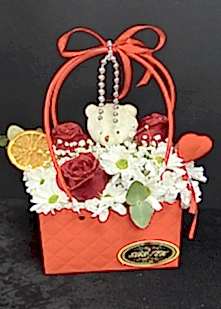Butik �antada 3 G�l Papatya Ay�c�k